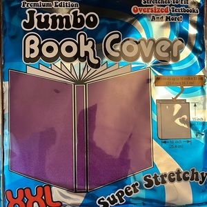 5/$15 Purple Jumbo Book Cover